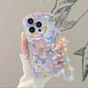 Funda para Teléfono Móvil con Pintura al Óleo de Flor Adecuada 11/12/13Pro para Mujer Rojo Arroz K30/K40/K50 Funda con Cremallera Todo Incluido