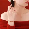 Bolsa de la Suerte Original de Plata Pura S925 Colgante de Collar de Pony Pulsera de Hilo Rojo Pendientes Elegantes Joyería del Año Zodiacal Venta al por Mayor