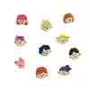 Mini Patches de Tecido Bordados de Princesa Patches Criativos de Tecido para DIY Patches de Decoração para Fãs Acessórios de Roupa Autoadesivos