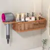 Organizador de pared para baño multicapa, multicompartimento para lavabo, no requiere taladro, para guardar secadores de pelo y artículos de tocador