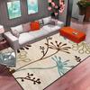 Alfombra nórdica para sala de estar, sofá, mesa de centro, moderna, sencilla, para dormitorio, mesita de noche, con diseño floral, rectangular, venta al por mayor