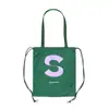 Bolsa de lona con cordón y logotipo personalizado, mochila ecológica de alta gama, bolso de hombro de doble uso para eventos corporativos y escolares