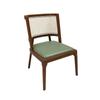 Cadeira nórdica de vime de madeira maciça, novo estilo chinês, cadeira com encosto em estilo tronco, cadeira de escritório, sala de estar, cadeira de jantar em casa
