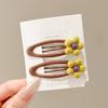 Pinza de pico de pato sin costuras pinza lateral otoño e invierno horquilla pinza de una palabra adorno para la cabeza artefacto para cabello suelto lado flequillo horquilla femenina