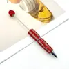 Caneta DIY com pedrarias de strass listradas retas, caneta criativa com pingente de strass para customizar, caneta de presente pesada colorida com strass em estoque
