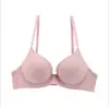 Sujetador de Verano Delgado Cómodo Estilo Básico Tela Suave Sin Costuras Talla Grande Push-up Ropa Interior para Mujer Color Sólido Simple 310