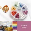 Perlas de cera octogonales, 100 estilos en compartimentos separados, perlas de cera para sellos de cera, empaque de caja de color mixto, venta al por mayor