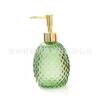 Botella de Gel Antibacterial Botella de Vidrio Botella Vacía Forma Ovalada Patrón de Piña Tipo Push Alto Valor Estilo Ins Botella de Gel de Ducha