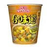 Versión de Hong Kong de fideos instantáneos importados Nissin sabor mariscos res camarón cangrejo snack de desayuno