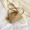 Bolso de Mano Plisado a Rayas de Personalidad Única para Mujer Moda Versátil Bolso Cuadrado Pequeño 2023 Verano Bolso de Hombro Simple