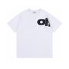 Camiseta de manga corta OW holgada de talla grande para amantes de las marcas de marea europeas y americanas de la generación del verano 2024