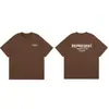 Impresión de Letras Representativas Transfronteriza Versátil Calle Principal Americana Holgada Camiseta de Manga Corta para Hombres y Mujeres Casual Algodón Puro Pareja