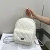 2025 Outono Novo Mini Corrente Pequena Mochila Escolar Pequena Estilo Fragrância Diamante Fofa Pequena Mochila Mochila de Ombro Único