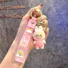 Chaveiro Criativo de Cavalo Arco-Íris Unicórnio Desenho Animado Feminino Fofo Ins Chaveiro Pingente para Mochila de Estudante Pequeno Presente