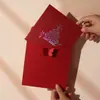 Tarjeta de Cumpleaños, Tarjeta de Felicitación de Cumpleaños Luminosa Musical Estéreo 3D, Papel de Carta, Sobre, Tarjeta de Bendición, Entrega Urgente de Cumpleaños
