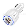Cargador de Coche Rápido Cabezal de Carga PD 48W Encendedor de Cigarrillos del Coche Doble Carga Rápida USB/Tipo-C Cargador de Coche PD