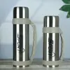 Chaleira Térmica de Grande Capacidade 1200ml Caneca Térmica Chaleira de Água Portátil para Exterior Garrafa Térmica de Aço Inoxidável 304 Garrafa para Água Fervente
