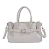 2026 Bolso de Mano para Mujer de Otoño Bolso de Mano Moda Hebilla Versátil Color Sólido Diseño Casual Bolso Cruzado