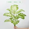 Plantas Verdes de Simulación Nórdica Adornos de Plantas Verdes Flores Artificiales para Sala de Estar Flores Secas Adornos de Planta en Maceta para Escritorio de Oficina Hogar Creativo