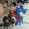 Celebridad de Internet Peluche de Imitación de Piel de Conejo Explosiva Pato de Ojos Grandes Llavero Colgante Elfo de Dibujos Animados Bola de Pelo Bolsa Colgante Pequeño