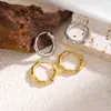 Moda Transfronteriza Exquisitos Pendientes de Bambú y Acero Inoxidable Diseño de Nicho Pendientes de Alta Gama Estilo Normcore Chino Pendientes Versátiles