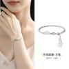 Pulsera trenzada con borla Pixiu que atrae la riqueza de plata pura 999, cuenta de la fortuna, para mujer, nuevo estilo chino, pulsera de alta gama, regalo