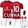 2526 Novo Uniforme Casa Red Devils Masculino G Nº 17 Garnacho 37 Menu Fato de Futebol M Fato United Clube