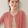 Baicaierong Outono/Inverno 2026 Cardigan Suéter Feminino de Caxemira Design Versátil Tricô de Lã