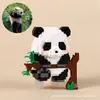 Novos Blocos de Construção de Panda para Crianças, Blocos de Construção de Partículas Micro em Formato de Flor, Brinquedos Educativos de Montagem, Brinquedos de Presente Venda por Atacado