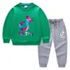 Conjunto de Ropa Infantil Transfronterizo Nuevo Primavera y Otoño 2026: Conjunto de Dos Piezas de Sudadera y Pantalón Largo para Niños, Atuendo de Algodón de Manga Larga para Bebé de Exportación