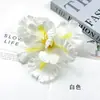 Flor de Iris Simulada Cabeza de Flor de Alicia Headdress DIY Pasador Accesorios de Flor Prop para Ramo de Boda Decoración de Pared de Flores