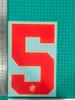 24-25 Coleção Casa Da Gama Vestido Adulto A Número de Jersey Estampagem de Letras Número Transferência Térmica Mapa Bola