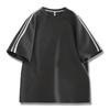 Verão Novo Waffle Moda Casual Esportivo Americano Solto Terno Juventude Estudante Camiseta da Moda + Shorts
