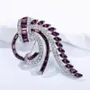 Broche de Lujo de Diamantes Completos Nuevo 2025 para Mujer, Elegante y Lujoso Pin Fijo para Ropa, Corsage para Traje