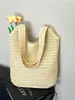 Bolso Tejido de Paja Estilo Nuevo para Vacaciones 2026, Bolso de Hombro Único, Bolso Tote Nuevo, Bolso Tejido a Mano Casual de Gran Capacidad