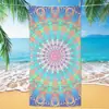 Toalla de Playa de Microfibra con Mandala Más Vendida en Amazon Transfronteriza Toalla Impresa Digitalmente Toalla de Baño para Playa Toalla de Secado Rápido