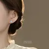Aretes Originales de Plata S925 con Forma de Pez para Mujer, Resina Azul Incrustada con Circonita, Lujo Ligero, Aretes Únicos de Estilo Marino, Venta al por Mayor