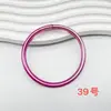Pulsera de Silicona Brillante Europea y Americana Transfronteriza Nueva Placa Metálica Ligera Color Oro Foil 0.5 Pulsera de Silicona para Mujer