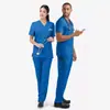 Ropa de trabajo para maternidad de poliéster bordada personalizada ropa para lavar a mano lote pequeño etiqueta privada transfronteriza conjunto de ropa para lavar a mano