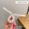 Estilo Lujoso Pinza de Tiburón Grande de Perlas Pinza para el Cabello Adorno para el Cabello de Celebridad de Internet Adecuado para Venta al por Mayor Pinzas para el Cabello con Volumen de Cabello Grande