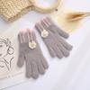 Guantes para Niños Estilo Coreano Orejas de Conejo Orejas de Gato Cálidos Lindos Divertidos Guantes de Dedos Guantes de Color Sólido Lindos para Niños y Niñas Bebé