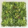 Parede de plantas simulada 100*100, parede de plantas verdes tridimensional, decoração com flores e grama artificiais, fundo verde, parede popular da internet
