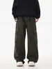 2026 Novos Jeans de Sarja Workwear Vintage Retro Americano Masculino Largos Casuais Desconstruídos Desgastados Calças de Pernas Retas
