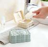 Caja de Jabón Impermeable para el Hogar con Tapa Caja de Jabón con Drenaje para Baño Grande Viaje Soporte de Jabón con Tapa Abatible