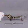 Abeja Antigua de Latón, Mantis, Grillo, Mosca, Libélula Adorno de Insecto Pie Sólido de Mango para Mascota de Té Manualidad para el Hogar