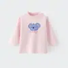 Nueva Camiseta de Algodón Puro para Primavera y Otoño, Nueva Camiseta Básica Casual de Algodón para Otoño e Invierno