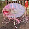 Novo Estilo Chinês Guarda-chuva de Seda Antigo Borla Fita Dinastia Han Sessão de Fotos Acessórios de Guarda-chuva de Papel de Óleo Feminino Clássico Qipao Guarda-chuva para Fotografia