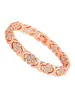 El Nuevo Producto de Kaye es Exquisito, Moderno y Lujoso, Trébol de Cuatro Hojas de la Suerte con Diamantes, Pulsera Magnética de Una Sola Fila de Alta Gama, Versátil