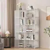 Estante Simples à Prova de Poeira de Chão para Casa Mesa Armazenamento de Livros Prateleira de Armazenamento Multicamadas Prateleira de Armazenamento de Livros Ilustrados para Crianças