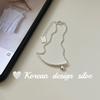 Design Minimalista Estilo Coreano Joias Prateadas Estilo Ins Pulseira em Formato de Coração de Prata Esterlina S925, Empilhável, Versátil, Nicho, Sensação de Alto Padrão
